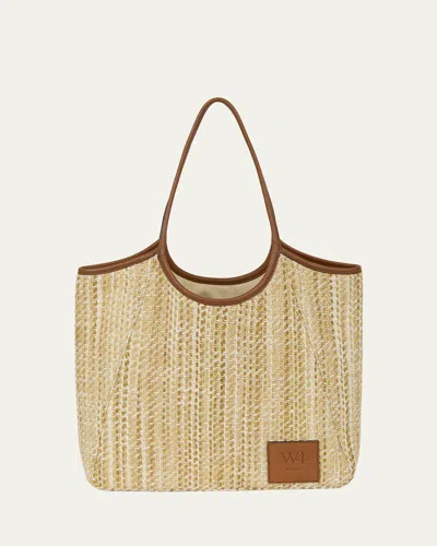 We-ar4 The Market Woven Tote Bag In Brown