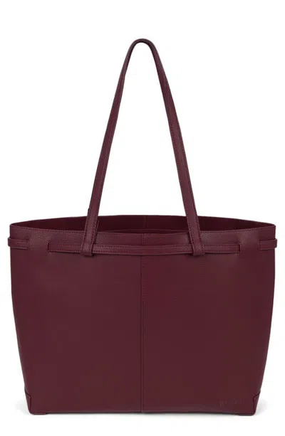 We-ar4 The Pixie Leather Tote In Burgundy