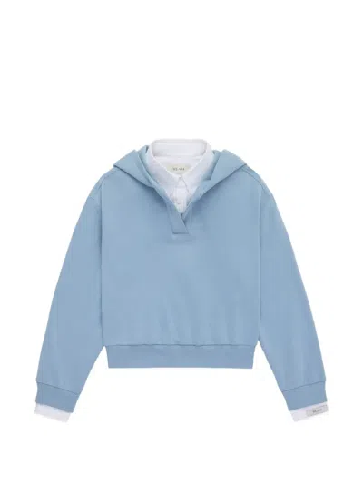 We-ar4 Street Boxy Hoodie In Swordfish In Blue