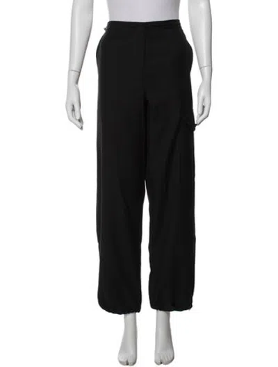 Pre-owned We-ar4 Virgin Wool Straight Leg Pants In Black