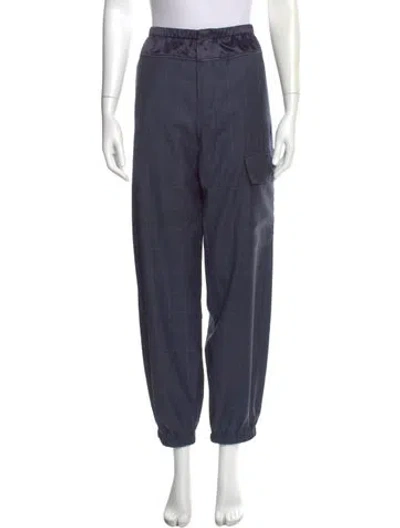 Pre-owned We-ar4 Virgin Wool Straight Leg Pants In Blue