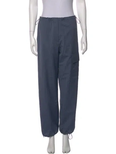 Pre-owned We-ar4 Virgin Wool Straight Leg Pants In Blue