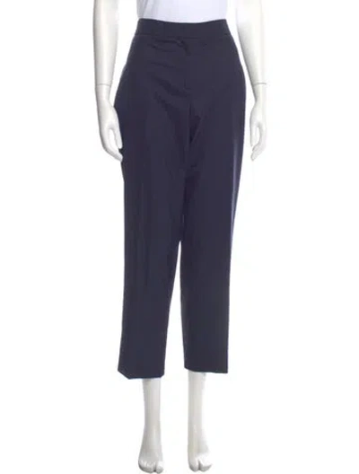 Pre-owned We-ar4 Virgin Wool Straight Leg Pants In Blue