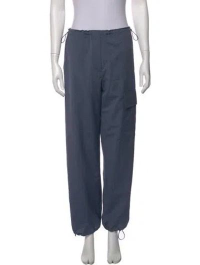 Pre-owned We-ar4 Virgin Wool Straight Leg Pants In Blue