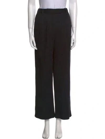 Pre-owned We-ar4 Virgin Wool Wide Leg Pants In Black