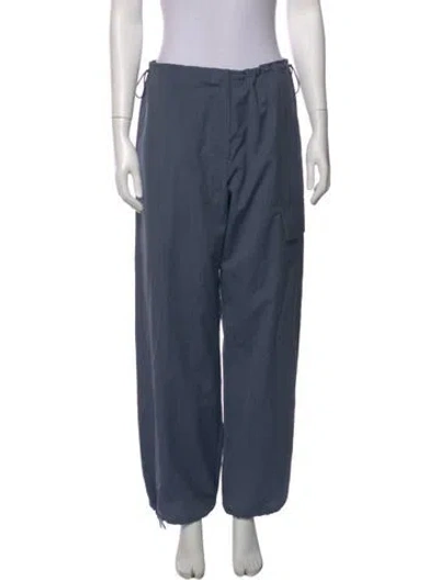 Pre-owned We-ar4 Virgin Wool Wide Leg Pants In Blue