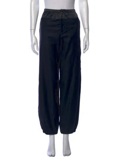 Pre-owned We-ar4 Virgin Wool Wide Leg Pants In Blue