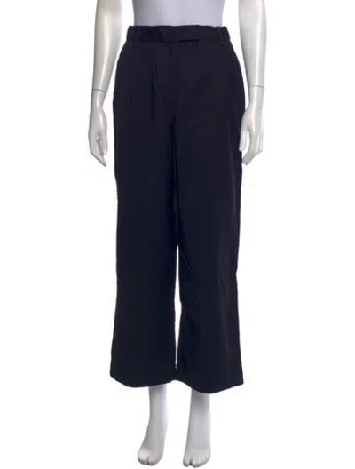 Pre-owned We-ar4 Virgin Wool Wide Leg Pants In Blue