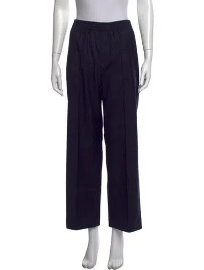 Pre-owned We-ar4 Virgin Wool Wide Leg Pants W/ Tags In Blue