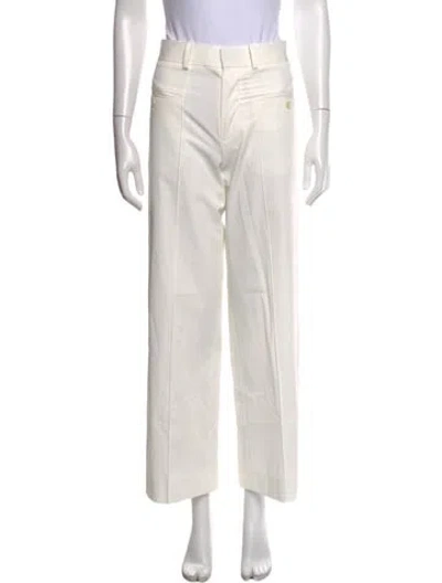 Pre-owned We-ar4 Wide Leg Pants In White