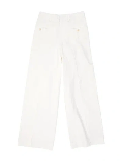 Pre-owned We-ar4 Wide Leg Pants In White