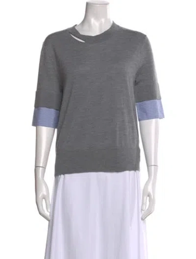 Pre-owned We-ar4 Wool Crew Neck Sweater In Grey