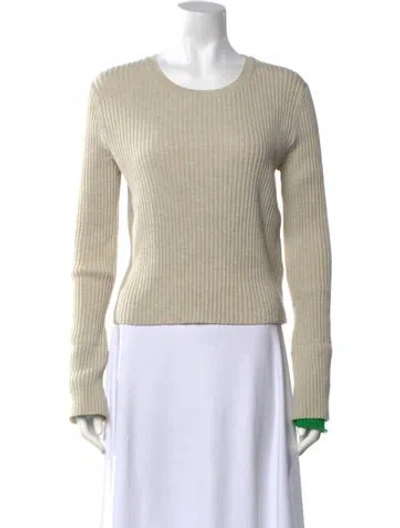 Pre-owned We-ar4 Wool Crew Neck Sweater In Neutrals