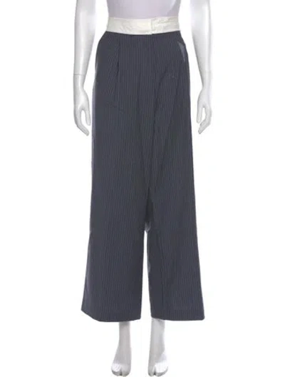 Pre-owned We-ar4 Wool Wide Leg Pants In Grey