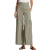Wearables Allegra Womens Mixed Media Linen Flared Pants