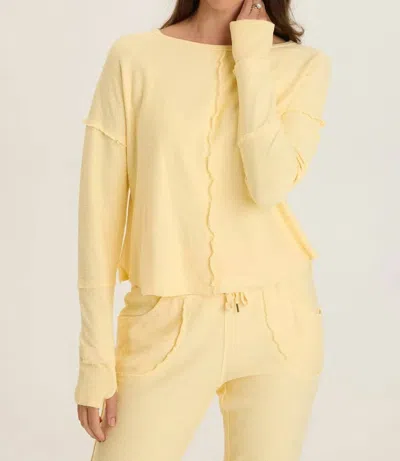 Wearables Annika Long Sleeve Top In Butter Yellow
