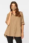 Wearables Ashlie Button Down In Beige