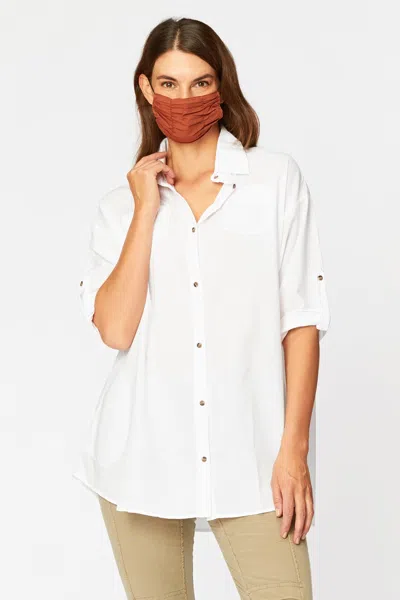Wearables Ashlie Button Down In White