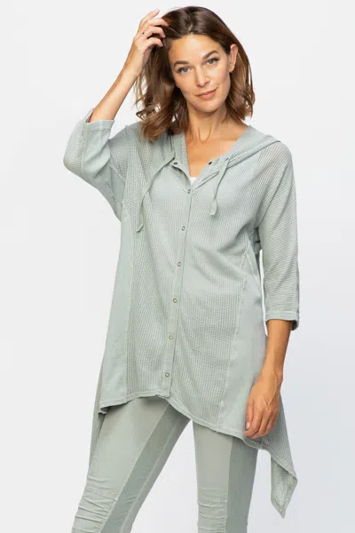 Wearables Avis Snap Hoodie In Green