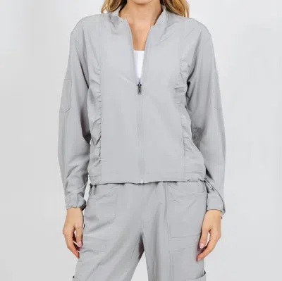 Wearables Bach Long Sleeve Bomber Jacket In Arctic In Gray