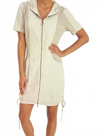 Wearables Benches Linen Stretch Dress In Linwood Sands Pigment In Neutral