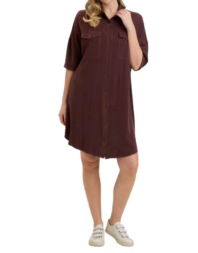 Wearables Bradford Shirt Dress In Sarsaparilla In Multi