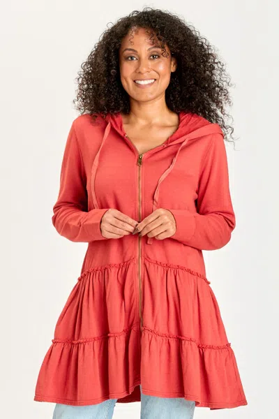 Wearables Brionna Zip Hoodie In Red