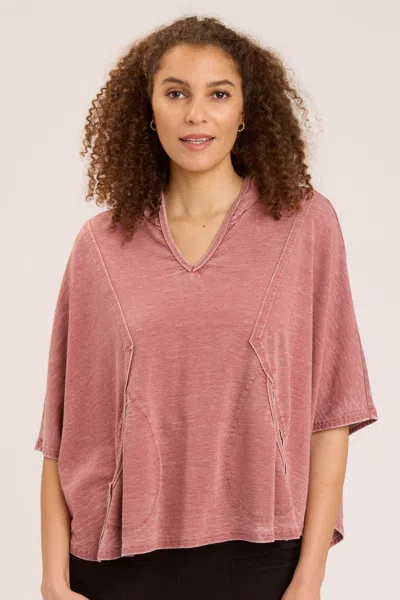 Wearables Burnout Alton Poncho In Red