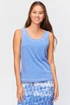Wearables Burnout Tank In Blue
