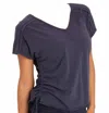 Wearables Diggory V-neck Jersey Tee In Navy In Blue