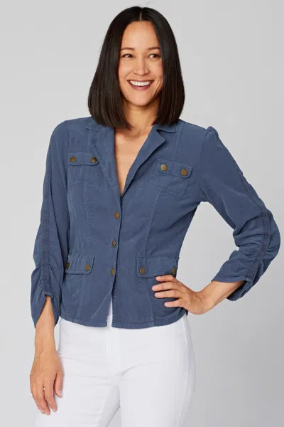 Wearables Folksy Cord Jacket In Blue