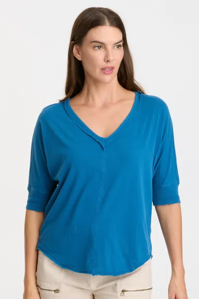 Wearables Gardiner Banded Sleeve Top 2.0 In Blue