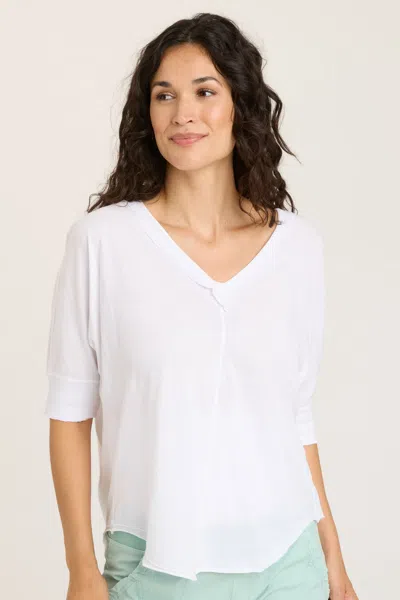 Wearables Gardiner Banded Sleeve Top 2.0 In White