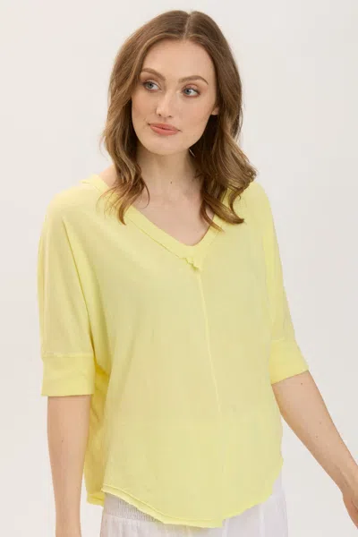 Wearables Gardiner Banded Sleeve Top 2.0 In Yellow