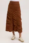 Wearables Gored Peasant Skirt In Russet Pigment In Multi