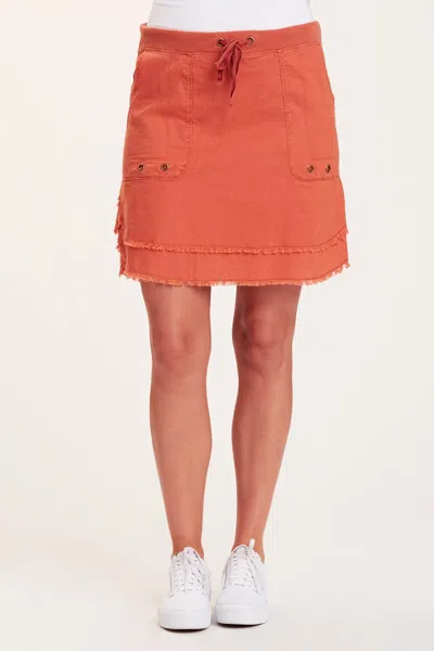 Wearables Hargen Tiered Skirt In Orange