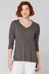 Wearables Isla High-low Top In Gray