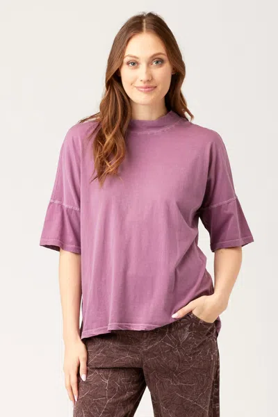 Wearables Jesse High Neck Tee In Purple