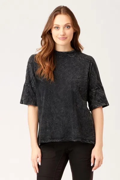 Wearables Jesse High Neck Tee In Black