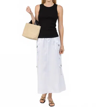 Wearables Kimo Cargo Maxi Skirt In White