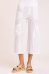 Wearables Linen Faulkner Crop In White