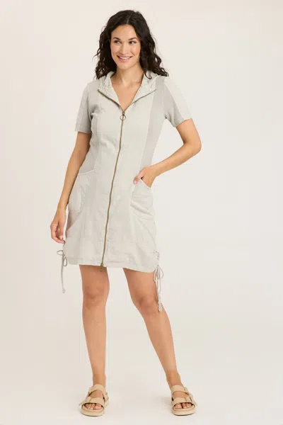 Wearables Linen Lenchen Jacket Dress In Grey