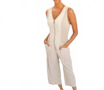 Wearables Linen Macgowan Wide Leg Cargo Pants In Ripple Pigment In White