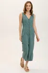 Wearables Linen Norris Jumpsuit In Blue