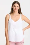 Wearables Linen Theroux Tank In White
