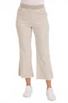 Wearables Lorilei Twill Flare Pull-on Pant In Beige In Neutral