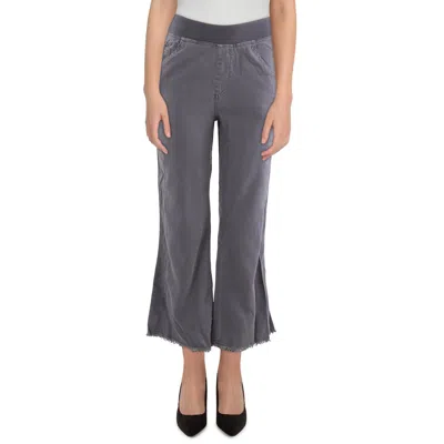 Wearables Lorilei Womens Frayed Hem Lyocell Straight Leg Pants
