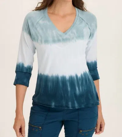 Wearables Maven Jersey 3/4-sleeve V-neck Tee In Tie-dye In Multi