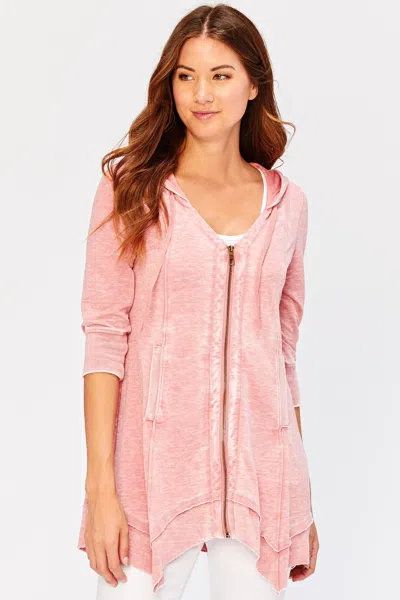 Wearables Mercantile Burnout Jacket In Pink