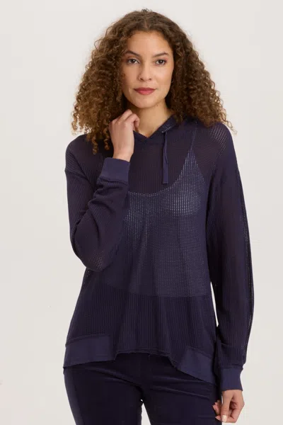 Wearables Mesh Sidel Hoodie In Blue